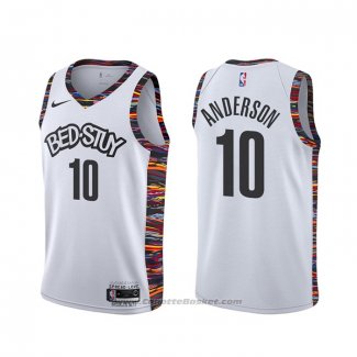 Maglia Brooklyn Nets Justin Anderson #10 Citta Bianco