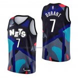 Maglia Brooklyn Nets Kevin Durant #7 Citta 2023-24 Nero