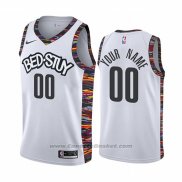 Maglia Brooklyn Nets Personalizzate Citta 2019-20 Bianco