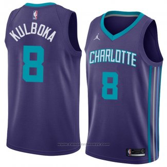 Maglia Charlotte Hornets Arnoldas Kulboka #8 Statement 2018 Violet