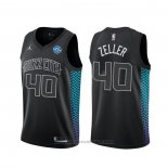 Maglia Charlotte Hornets Cody Zeller #40 Citta Nero