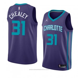 Maglia Charlotte Hornets Joe Chealey #31 Statement 2018 Violet