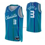 Maglia Charlotte Hornets Terry Rozier III NO 3 Citta 2021-22 Blu