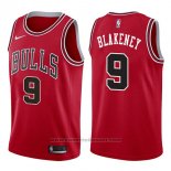 Maglia Chicago Bulls Antonio Blakeney #9 Icon 2017-18 Rosso