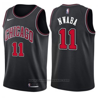 Maglia Chicago Bulls David Nwaba #11 Statement 2017-18 Nero