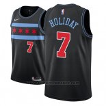 Maglia Chicago Bulls Justin Holiday #7 Citta 2018-19 Nero