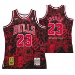 Maglia Chicago Bulls Michael Jordan NO 23 Mitchell & Ness Hebru Brantley Nero
