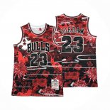 Maglia Chicago Bulls Michael Jordan #23 Mitchell & Ness Lunar New Year Rosso