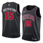 Maglia Chicago Bulls Ryan Arcidiacono #15 Statement 2018 Nero Rosso
