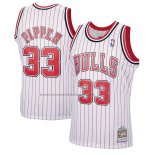 Maglia Chicago Bulls Scottie Pippen NO 33 Reload Hardwood Classics Bianco