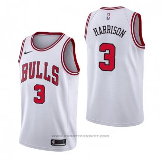 Maglia Chicago Bulls Shaquille Harrison #3 Association Bianco