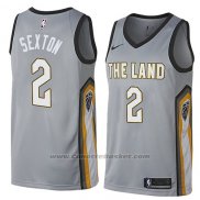 Maglia Cleveland Cavaliers Collin Sexton #2 Citta 2018 Grigio