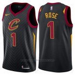 Maglia Cleveland Cavaliers Derrick Rose #1 Statement 2017-18 Nero