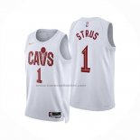 Maglia Cleveland Cavaliers Max Strus No 1 Association 2024-25 Bianco