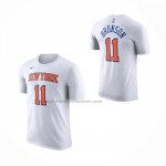 Maglia Corta Manga New York Knicks Jalen Brunson No 11 Bianco