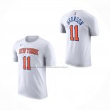 Maglia Corta Manga New York Knicks Jalen Brunson No 11 Bianco