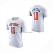 Maglia Corta Manga New York Knicks Jalen Brunson No 11 Bianco