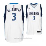 Maglia Dallas Mavericks Charlie Villanueva #3 Bianco
