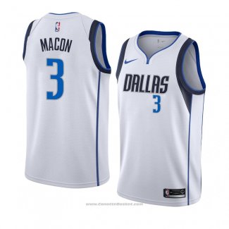 Maglia Dallas Mavericks Daryl Macon #3 Association 2018-19 Bianco