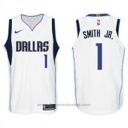 Maglia Dallas Mavericks Dennis Smith Jr. #1 2017-18 Bianco