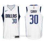 Maglia Dallas Mavericks Seth Curry #30 2017-18 Bianco