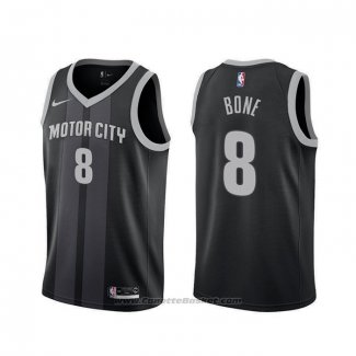 Maglia Detroit Pistons Jordan Bone #8 Citta Nero