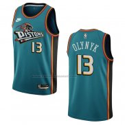 Maglia Detroit Pistons Kelly Olynyk NO 13 Classic 2022-23 Verde