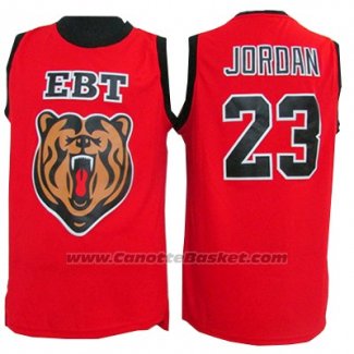 Maglia EBT Michael Jordan #23 Rosso