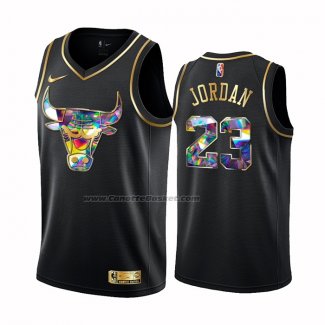 Maglia Golden Edition Chicago Bulls Michael Jordan #23 2021-22 Nero