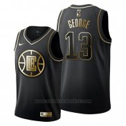 Maglia Golden Edition Los Angeles Clippers Paul George #13 Nero