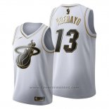 Maglia Golden Edition Miami Heat Bam Adebayo #13 Bianco