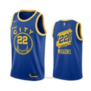 Maglia Golden State Warriors Andrew Wiggins #22 Hardwood Classics 2020-21 Blu