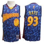 Maglia Golden State Warriors Bape #93 Blu Hardwood Classics