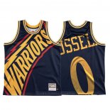 Maglia Golden State Warriors D'angelo Russell #0 Mitchell & Ness Big Face Blu