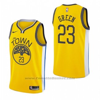 Maglia Golden State Warriors Draymond Green #23 Earned 2018-19 Giallo