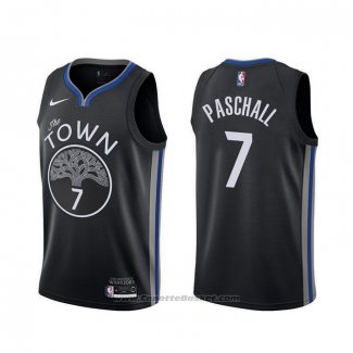 Maglia Golden State Warriors Eric Paschall #7 Citta 2019-20 Nero