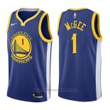 Maglia Golden State Warriors Javale Mcgee #1 Icon 2017-18 Blu