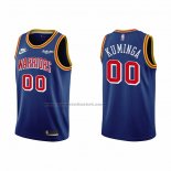 Maglia Golden State Warriors Jonathan Kuminga NO 00 75th Anniversary Blu