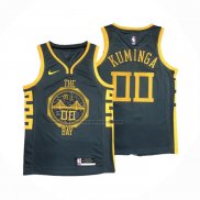 Maglia Golden State Warriors Jonathan Kuminga NO 00 Citta 2018-19 Blu