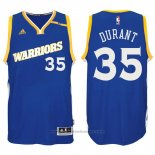 Maglia Golden State Warriors Kevin Durant #35 Blu