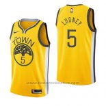 Maglia Golden State Warriors Kevon Looney #5 Earned 2018-19 Giallo