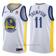 Maglia Golden State Warriors Klay Thompson #11 2017-18 Bianco