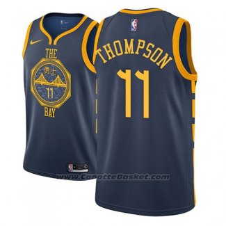 Maglia Golden State Warriors Klay Thompson #11 2018-19 Blu