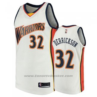 Maglia Golden State Warriors Marcus Derrickson 2009-10 Hardwood Classics Bianco