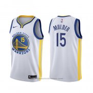 Maglia Golden State Warriors Mychal Mulder #15 Association Bianco