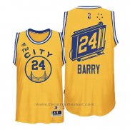 Maglia Golden State Warriors Rick Barry #24 Hardwood Classics Giallo