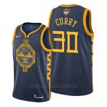 Maglia Golden State Warriors Stephen Curry #30 2019 Blu
