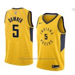 Maglia Indiana Pacers Edmond Sumner #5 Statement 2018 Giallo