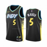 Maglia Indiana Pacers Jarace Walker #5 Citta 2023-24 Nero