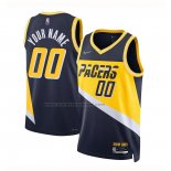 Maglia Indiana Pacers Personalizzate Citta 2021-22 Blu